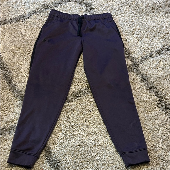 Under Armour purple/black & gray/black loose fit jogger pants size youth Large - Picture 2 of 10